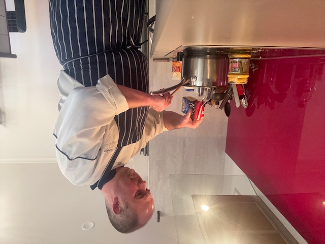 Batch cooking in progress