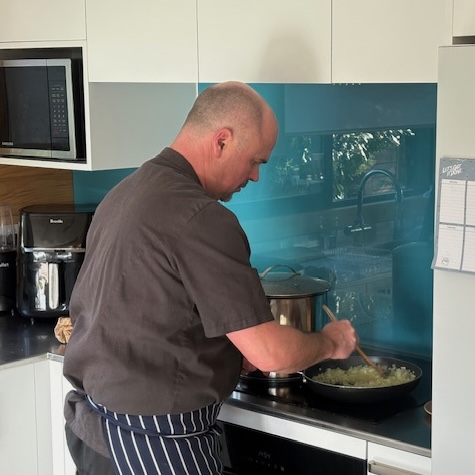 Happy clients enjoying professionally prepared batch cooked meals